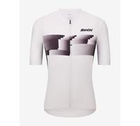 Santini Verve short sleeve jersey white Classic fit - 3XL