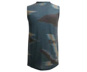 Santini Watt Indoor Tech Short Sleeve T-shirt Green XL Men XL Military Green