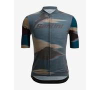 Santini Watt Indoor Short Sleeve Jersey Blue M Men