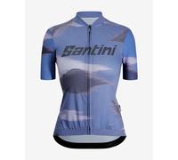 Santini Watt Indoor Short Sleeve Jersey Blue M Women