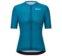 Santini Moon short sleeve jersey blue-green women Classic fit - S