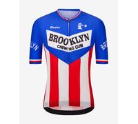 Santini x Brooklyn Classic Fit Short Sleeve Jersey Blue Red White - M