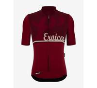 Santini x Eroica L' Jersey short sleeve red maroon - S