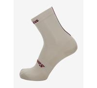 Santini x Eroica Quiete Socks white burgundy - XS-S