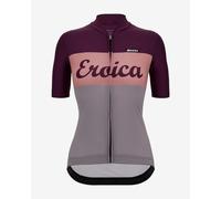 Santini x Eroica Sogno Short Sleeve Jersey Burgundy Pink Grey Women - Slim fit - L
