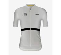 Short-sleeved white Santini X Pirelli Sport Club jersey - Slim fit - XS