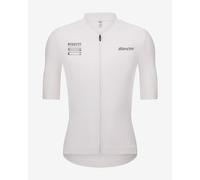 Santini x Pirelli Sport Club Wheel Jersey short sleeve white - Slim Fit - XL