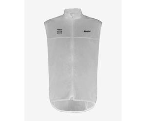 Santini X Pirelli Sport Club windproof vest white - L