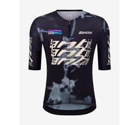 Santini Uci Gravel World Series 2026 Short Sleeve Jersey Blue M M Black