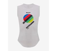 Santini x UCI Imola 1968 Sleeveless Base Layer Top White - XS-S
