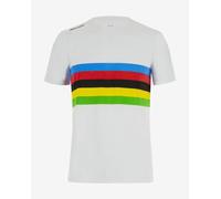 Santini x UCI World Champion Rainbow Short Sleeve Jersey White Kids - L