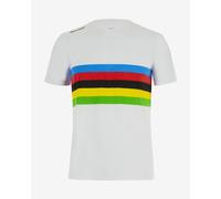 Santini x UCI World Champion Rainbow Short Sleeve Jersey White - L