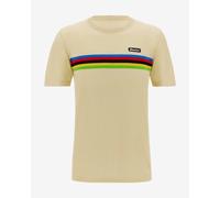 Santini X UCI World Champion short sleeve white cream rainbow t-shirt - XXS
