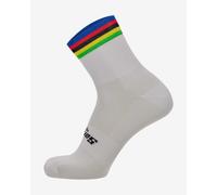 Santini x UCI World Champion Socks White - XL-XXL