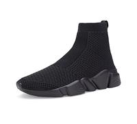 Santiro Women's Walking Athletic Shoes Breathable Knit Slip On Sneakers Size: 8