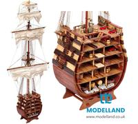 Santisma Trinidad Cross Section Model Boat Display Kit Occre 16800 Scale 1:90