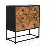 SANTJAGO BLACK SUN L - Sideboard Dark Wood Colors