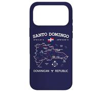 Santo Domingo Dominican Republic Map Flag Travel Coordinates Case for iPhone 17 Pro Max