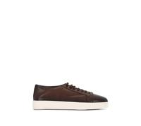 Santoni grainy-leather sneakers - Brown 6-6 1/2-7-7 1/2-8-8 1/2-9-9 1/2-10-10 1/2-11