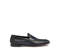 Santoni woven leather loafers - Blue 5-6-6 1/2-7 1/2-8-9-10-11