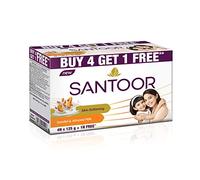 Santoor Sandal and Almond Milk Soap 125g (Pack of 5)(Buy 4 Get 1 Free)