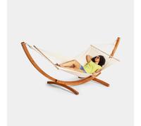 Santorini 1 Person Hammock with Wooden Frame