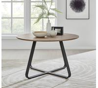 Furnitureboxuk Santorini 120Cm 6-Seater Contemporary Round Wood Dining Table In Brown Brown One Size