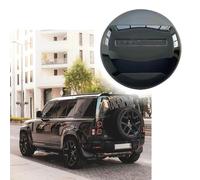 Santorini Black Spare Tire Cover ABS Spare Tyre Wheel Cover Protector fits for Land Rover Defender 90 110 130 2020-2026 (Santorini Black+Matte Black)