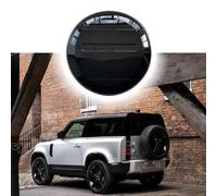 Santorini Black Spare Tire Cover fits for Land Rover Defender 110 90 130 2020-2026 ABS Spare Tyre Wheel Cover Protector (Glossy Black)