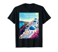 Santorini Blue Domes Santorini Dreams T-Shirt