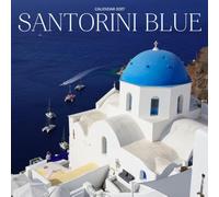 Santorini Blue Greece Calendar 2027: White Walls and Aegean Views