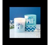Santorini Coconut And Sea Salt Scented Candle Glass