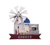 Santorini Greece 3D Windmill Refrigerator Magnet Tourist Souvenirs Resin Magnetic Stickers Fridge Magnet Home & Kitchen Decoration from China