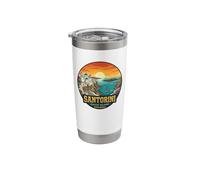 Santorini Greece Islands Cyclades Sunset View Stainless Steel Insulated Tumbler