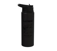 Santorini Greece Nightscape Architecture Stainless Steel Insulated Water Bottle