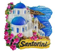 Santorini Greece Refrigerator Magnet Travel 3D Souvenir Fridge Decoration Craft Collection