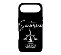 Santorini Greece Sailing Coordinates Greek Island Vacation Case for iPhone Air