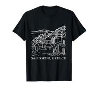 Santorini Greece Souvenir Cyclades Islands Aegean Sea Greek T-Shirt