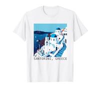 Santorini Greece Souvenir Cyclades Islands Aegean Sea Greek T-Shirt