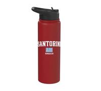 Santorini Greece Stainless Steel Insulated Water Bottle