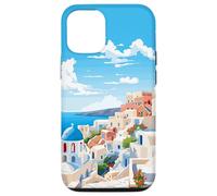 Santorini Greece Summer Afternoon Greek Theme Art Case for iPhone 12/12 Pro