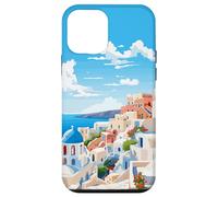 Santorini Greece Summer Afternoon Greek Theme Art Case for iPhone 12 mini