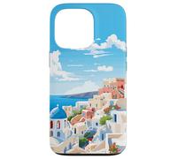 Santorini Greece Summer Afternoon Greek Theme Art Case for iPhone 13 Pro