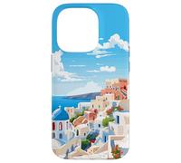 Santorini Greece Summer Afternoon Greek Theme Art Case for iPhone 14 Pro