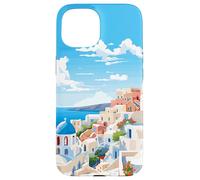 Santorini Greece Summer Afternoon Greek Theme Art Case for iPhone 15