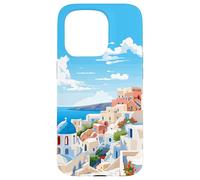 Santorini Greece Summer Afternoon Greek Theme Art Case for iPhone 15 Pro