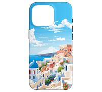 Santorini Greece Summer Afternoon Greek Theme Art Case for iPhone 16 Pro