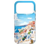 Santorini Greece Summer Afternoon Greek Theme Art Case for iPhone 17 Pro