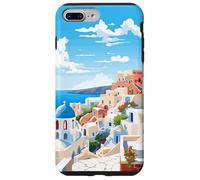 Santorini Greece Summer Afternoon Greek Theme Art Case for iPhone 7 Plus/8 Plus