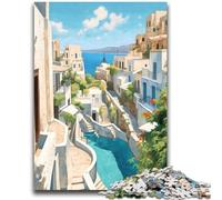 Santorini Greece Travel 1000 Pieces Jigsaw Puzzles for Adults And Teens, for 14+ Train Your Brain And Your Hands Christmas Game Gifts 2000pcs (70x100cm)